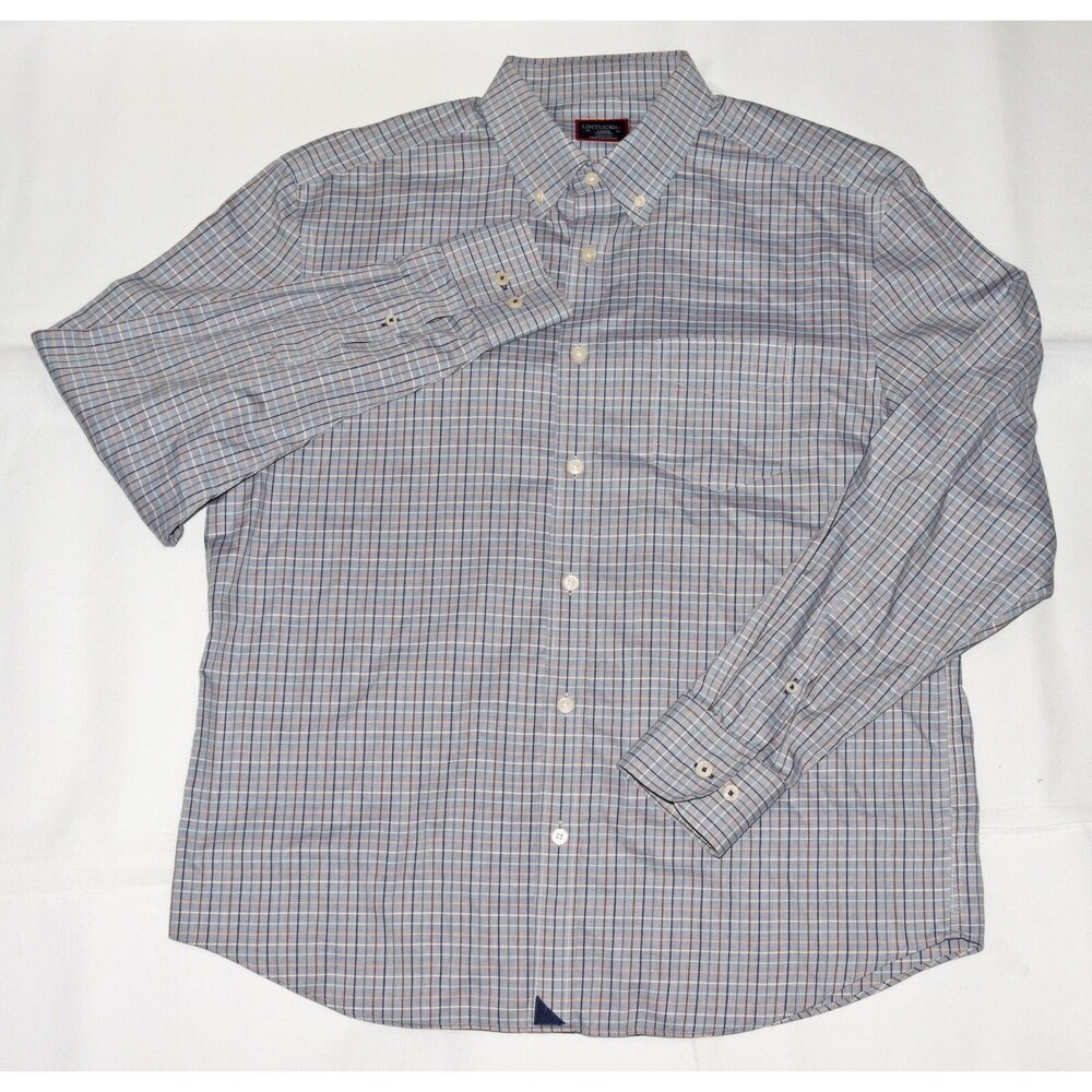 UNTUCKit Wrinkle Free Men's Long Sleeve Button Down Shirt Size Large